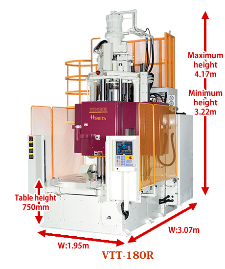 VTT-180Rの寸法